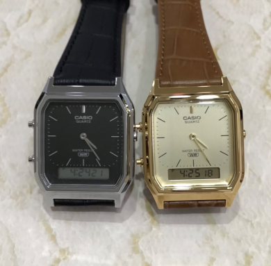 【CASIO】ヴィンテージ感あふれるアナデジモデル!!