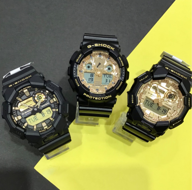 【G-SHOCK】オールブラックのボディにゴールドが輝くモデル☆