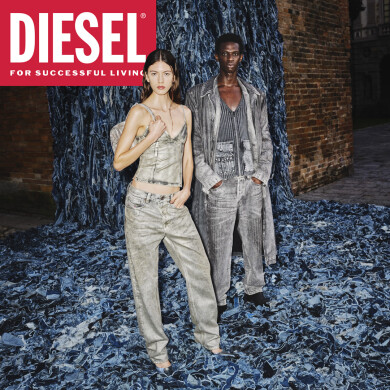 DIESEL SPRING SUMMER 2025 DENIM TRY ON CAMPAIGN