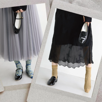 レペットと合わせる春の靴下🌸