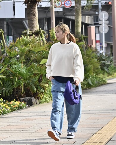 \\パープルレーベルのスウェットコーデ♪//