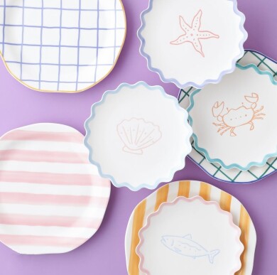 【SALE】手書き風のデザインがポイントの夏らしいプレートが30%OFF🍉🌴