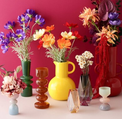 【NEW】大小様々🌼*・秋カラーのフラワーベース🍂🍁🌾