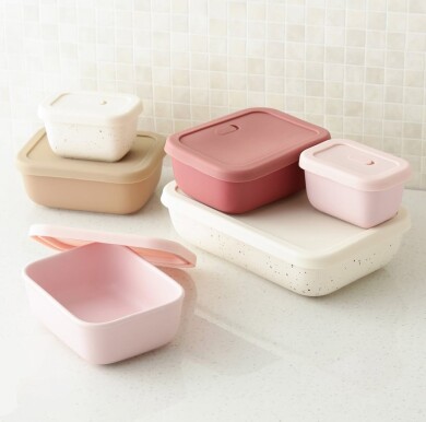 【NEW】作り置き保存にぴったり🪄.*1つで3役の便利なフードコンテナ🍓🍚🥬