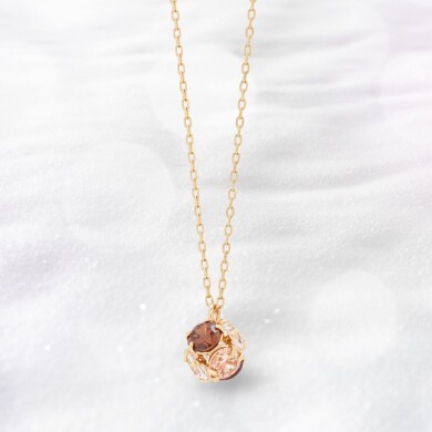 【2025ウインターコレクション】【Rondelle】K10 イエローゴールド キュービックジルコニア ネックレス