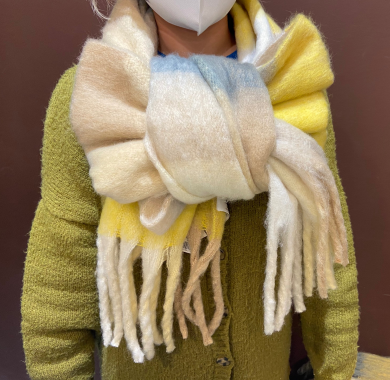 ❄️冬に大活躍❄️ チェックマフラー🧣